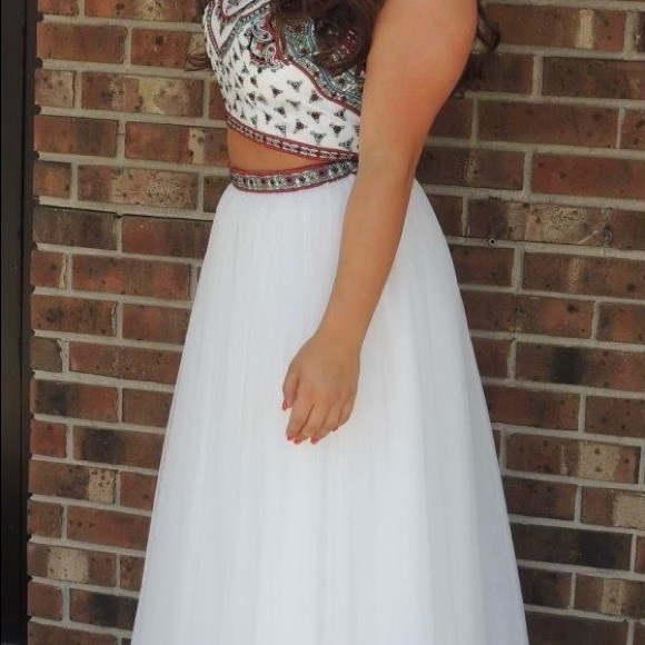Sherri Hill #50075 Bohemian Embroidered Prom Dress,Wedding, Formal,Quinceanera - Picture 3 of 11